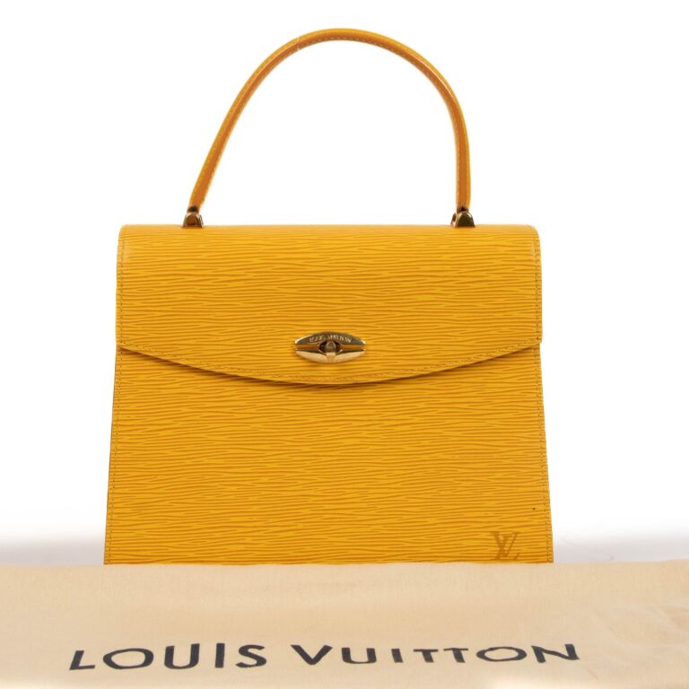 Louis Vuitton Tassil Yellow Epi Malesherbes Handbag Labellov