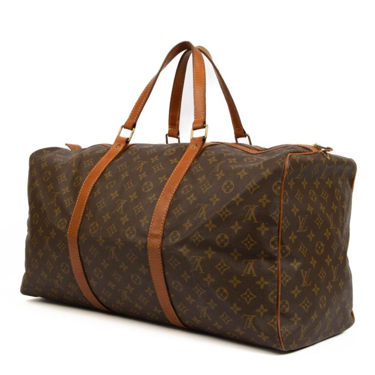 Authentic Louis Vuitton monogram Sac Souple 55 Travel Bag Carry On