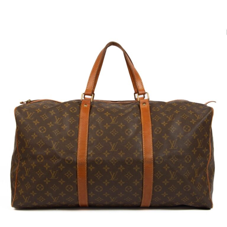 Authentic Louis Vuitton monogram Sac Souple 55 Travel Bag Carry On