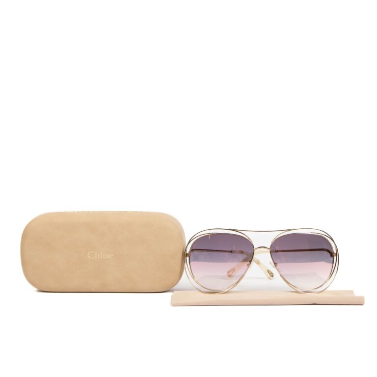 Chloe carlina sales aviator sunglasses
