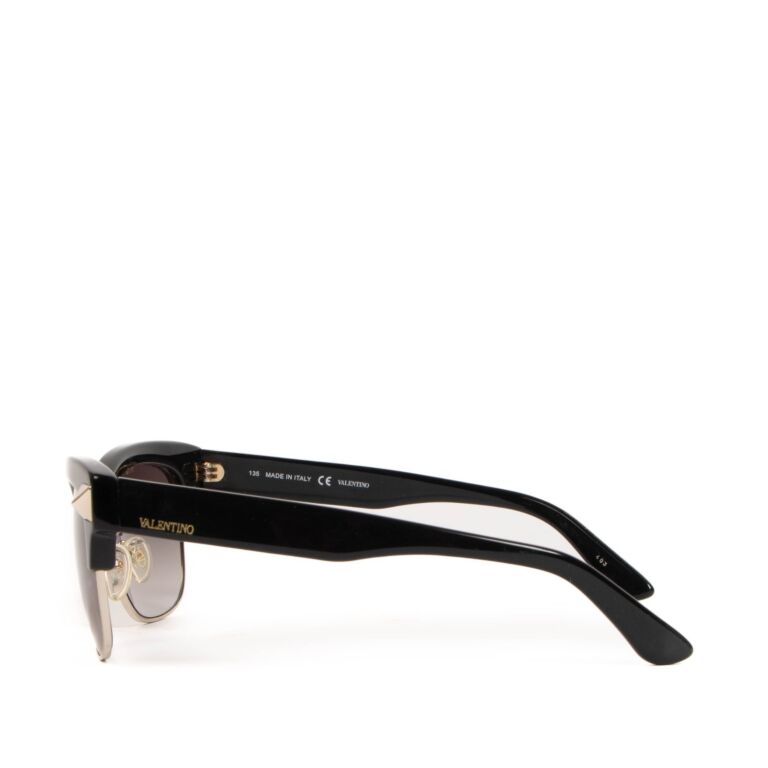 Valentino Black Acetate Sunglasses Labellov Buy and Sell