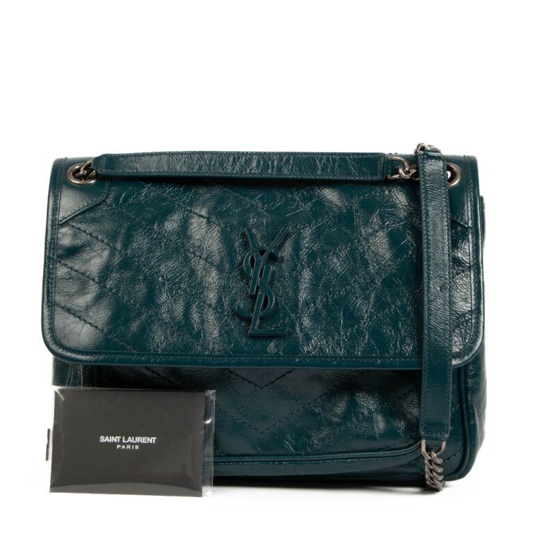 Dark green ysl best sale bag