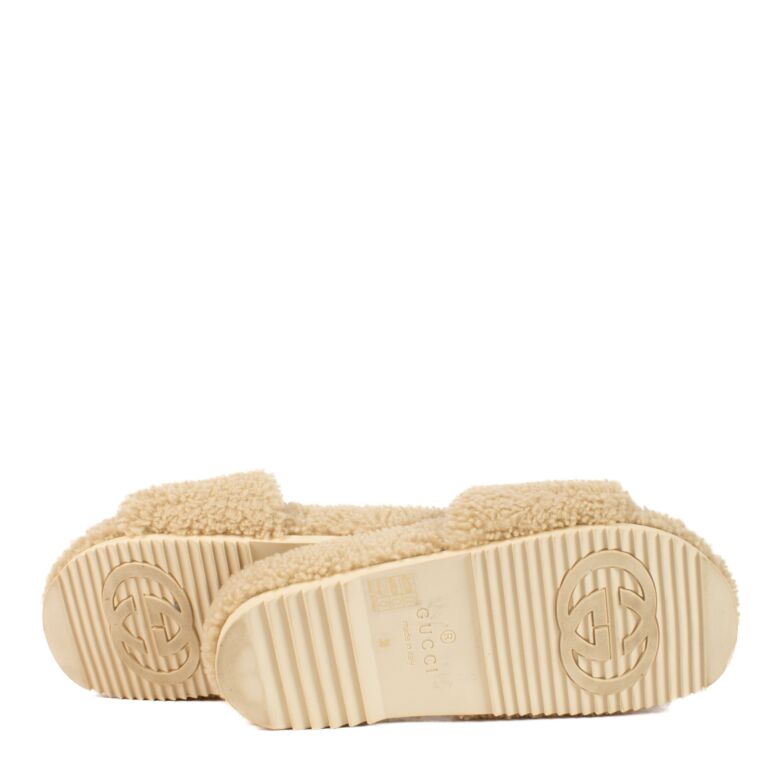 サンダル・ミュール Gucci x The North Face Merino Wool Slides Gucci x The North Face Merino Wool Slides 'Beige' 679948