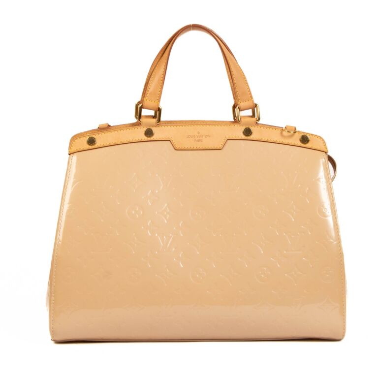 Louis Vuitton Brea MM Monogram Vernis Satchel Bag