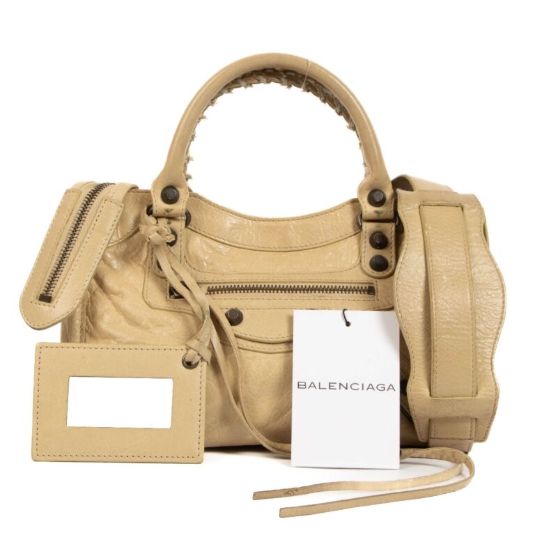Balenciaga classic hotsell city beige