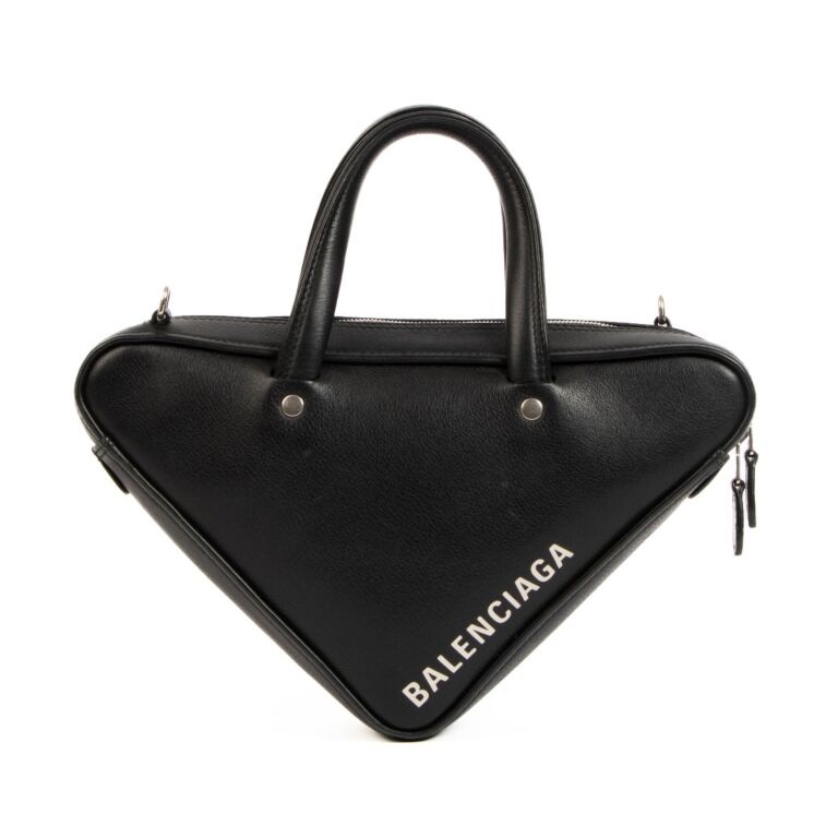 Balenciaga Black Triangle Bag Labellov Buy and Sell Authentic Luxury