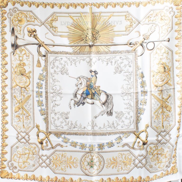 Hermès エルメス LVDOVICVS MAGNVS Hermès Ludovicvs Magnvs Scarf ○ Labellov ○ Buy and Sell