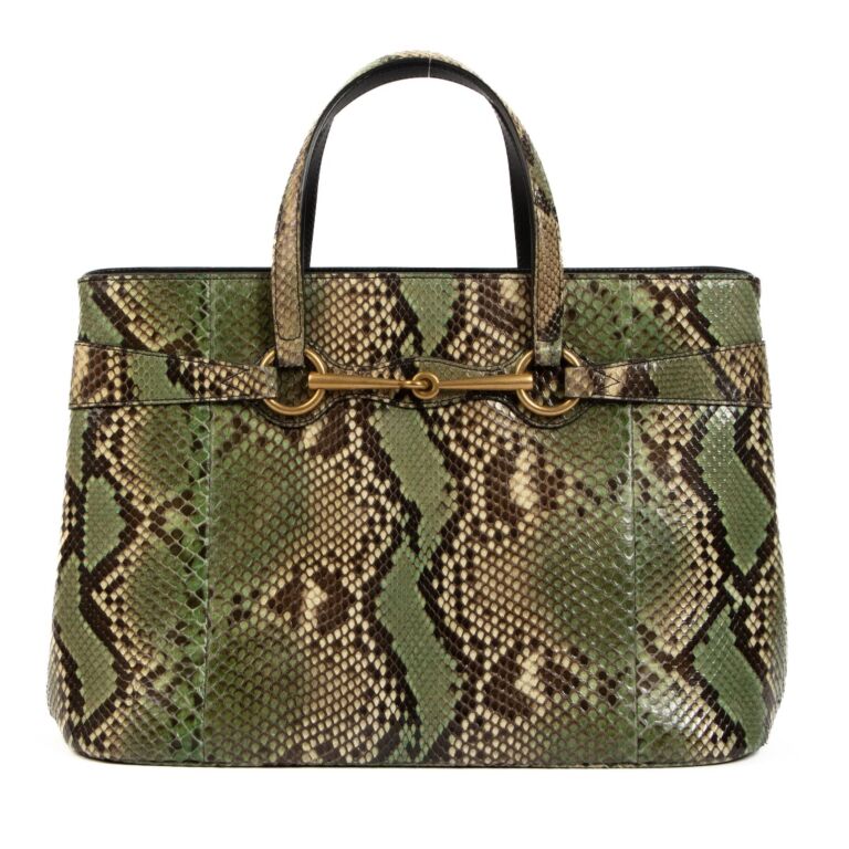 Gucci python handbag on sale