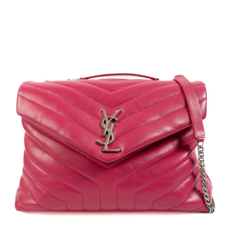Saint Laurent Fuchsia Medium Loulou Bag Labellov Buy and Sell Authentic Luxury