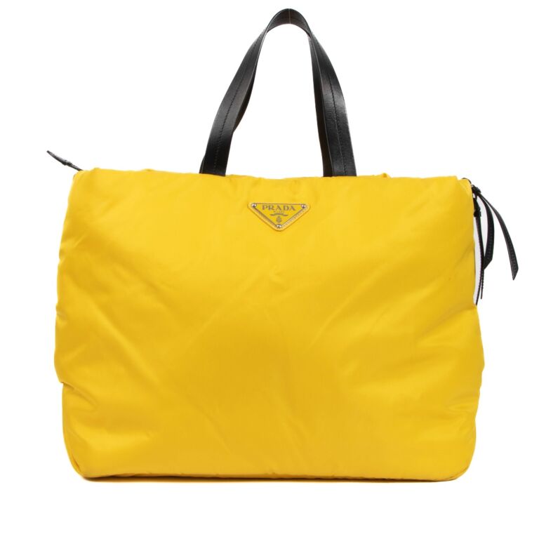 PRADA Yellow Nylon Exterior Bags & Handbags for Women, Authenticity  Guaranteed