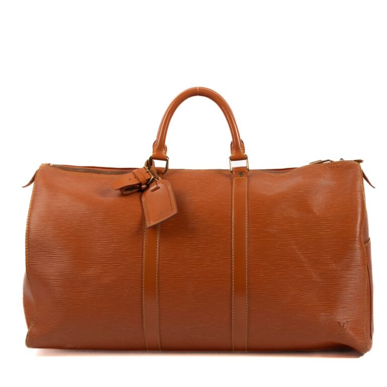 Louis vuitton keepall epi leather online