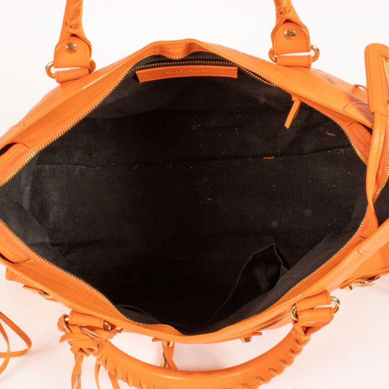 Balenciaga Orange Medium City Bag ○ Labellov ○ Buy and
