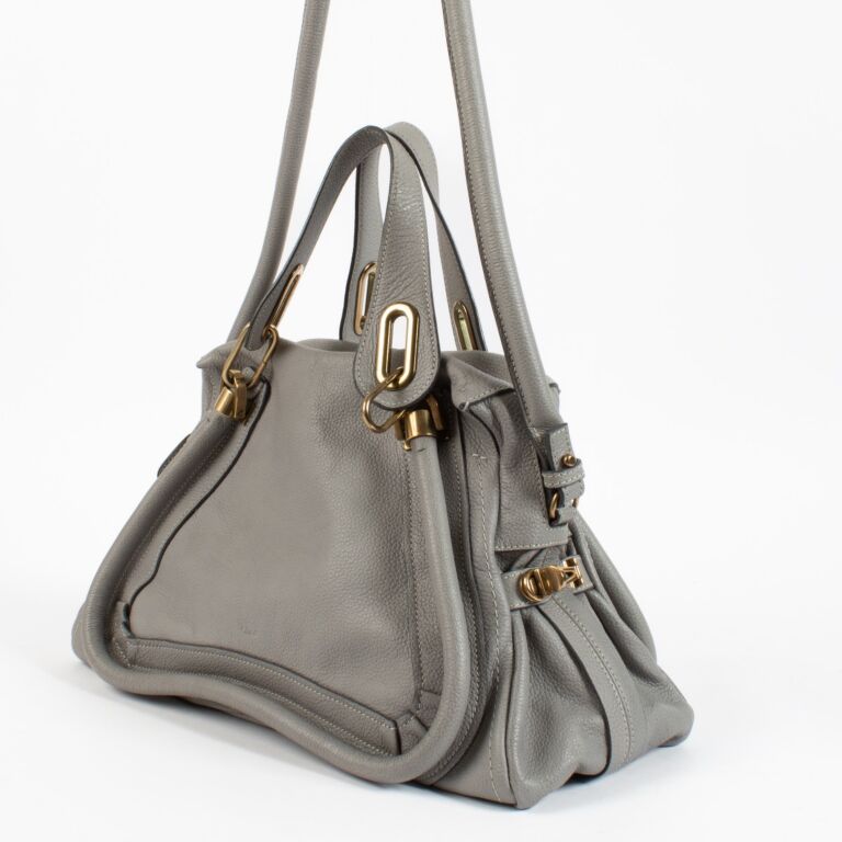Chloé Grey Paraty Bag ○ Labellov ○ Buy and Sell Authentic Luxury