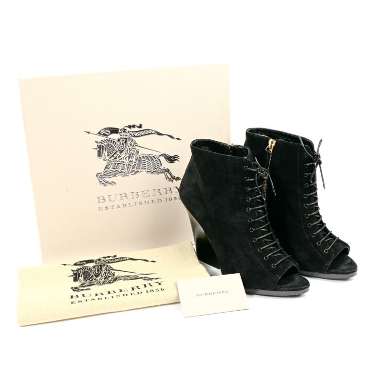 Burberry peep toe booties 2025