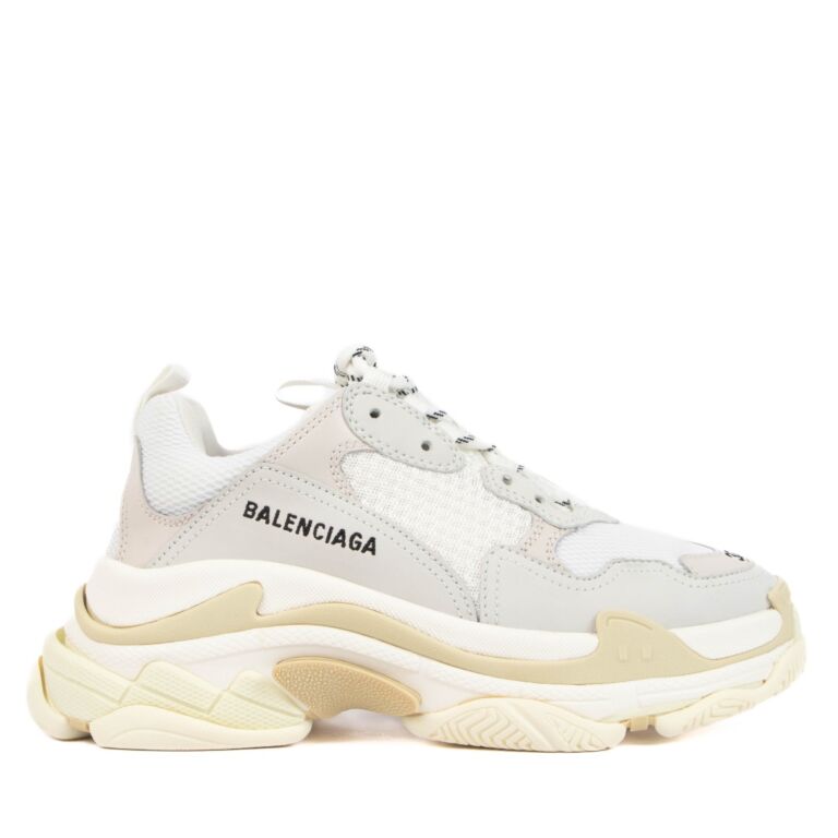 Balenciaga triple s white size 37 sale