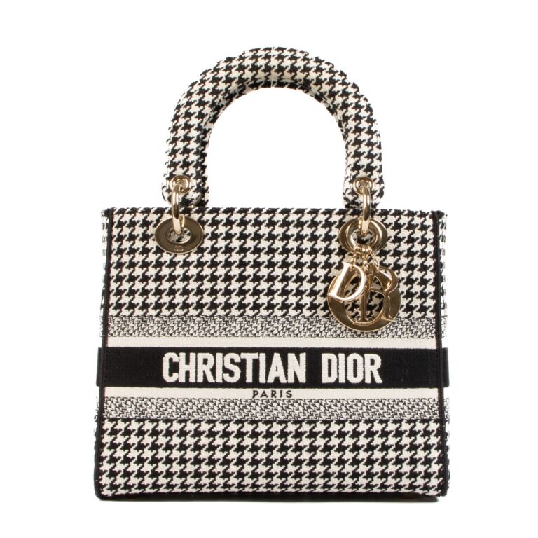 Christian dior bag black and sales white