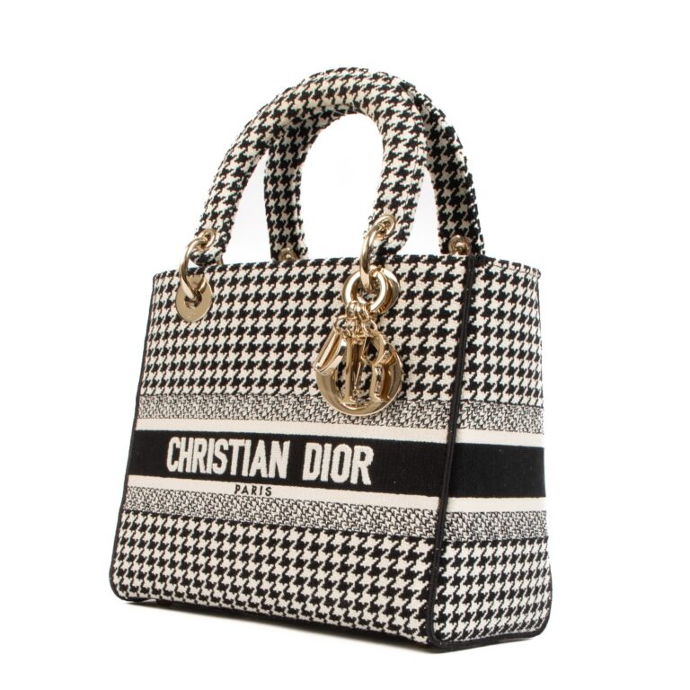 Christian dior deals houndstooth bag