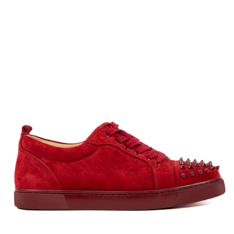 Red suede christian louboutin best sale