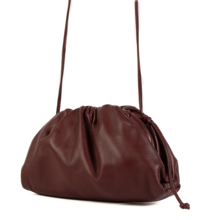 Bottega Veneta Burgundy Mini Pouch Crossbody Bag Labellov