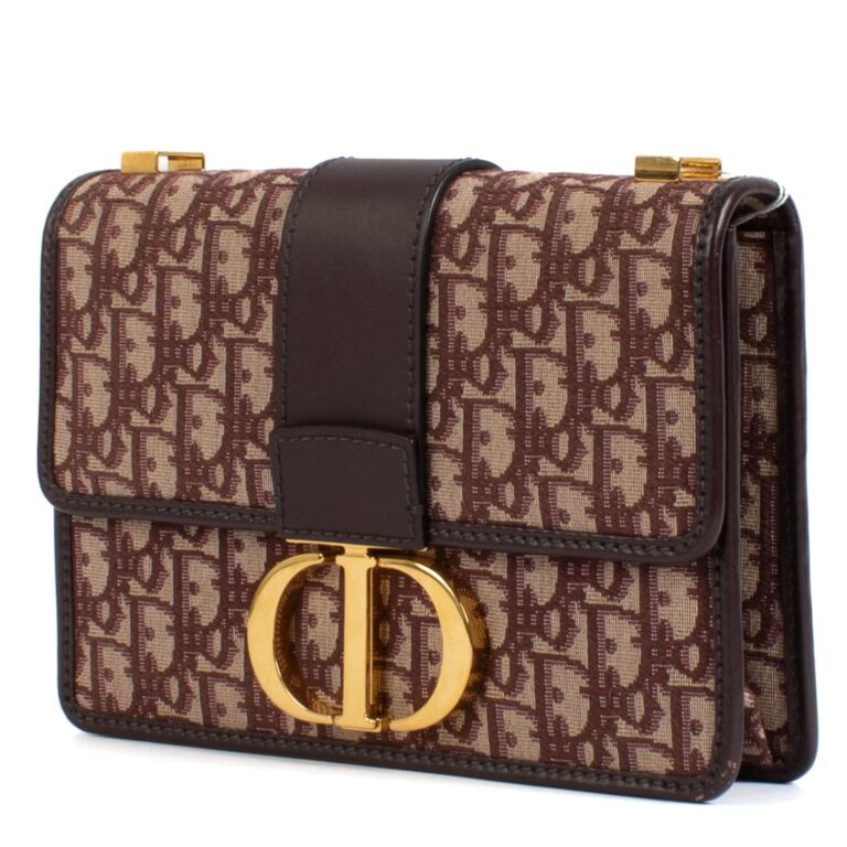 Christian Dior Burgundy Oblique Montaigne 30 Labellov Buy and Sell Authentic Luxury