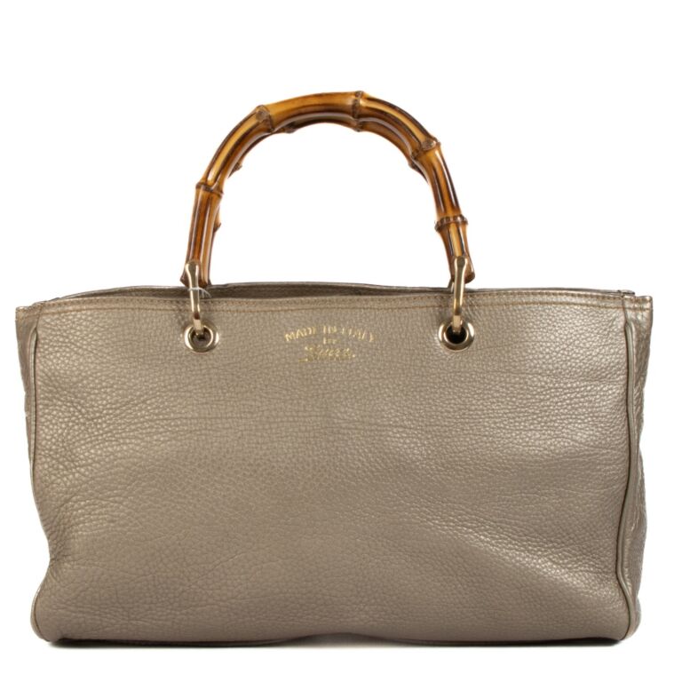 Gucci Gold Bamboo Shopper Top Handle Labellov Buy and Sell