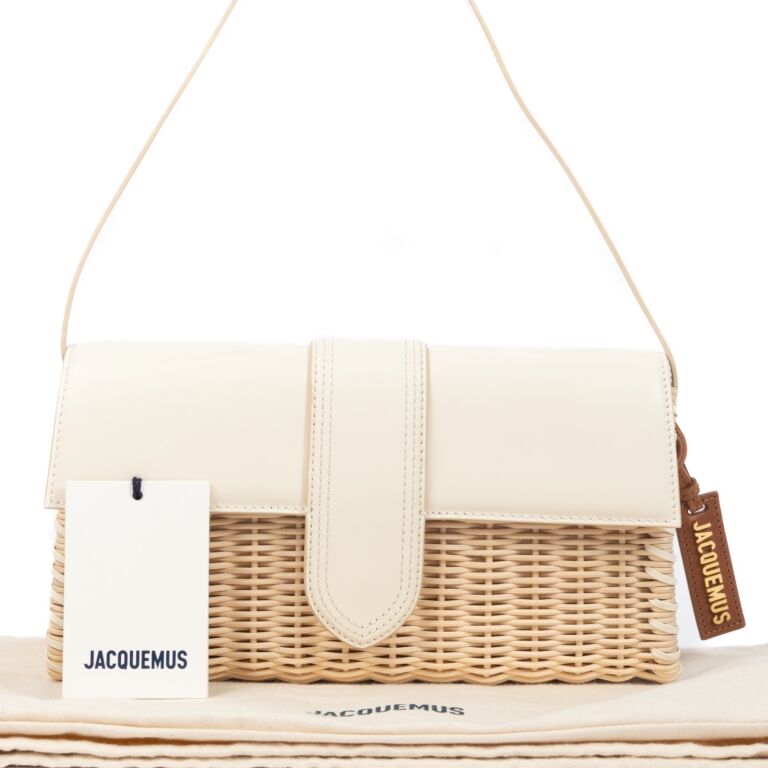 Jacquemus White Le Bambino Wicker Bag ○ Labellov ○ Buy and