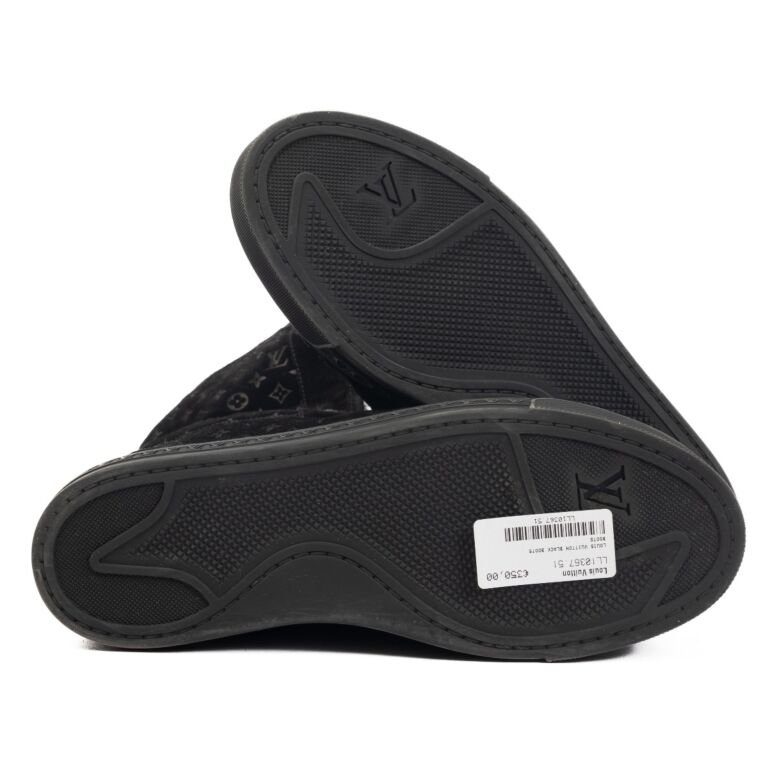 Louis Vuitton Black Monogram Fur Jazzy Sneaker Boots - size Louis Vuitton Black Monogram Fur Jazzy Sneaker Boots - size