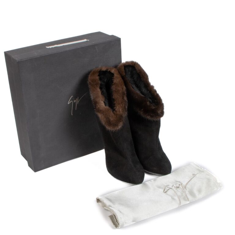 Mink hotsell ankle boots