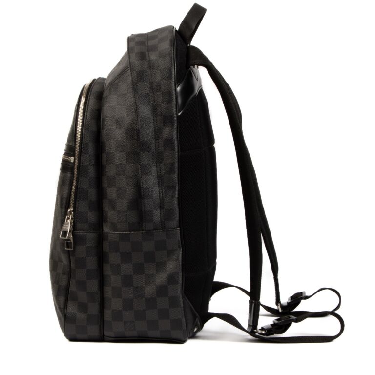 Louis Vuitton Michael Backpack Black Canvas Damier Graphite 100% Authentic