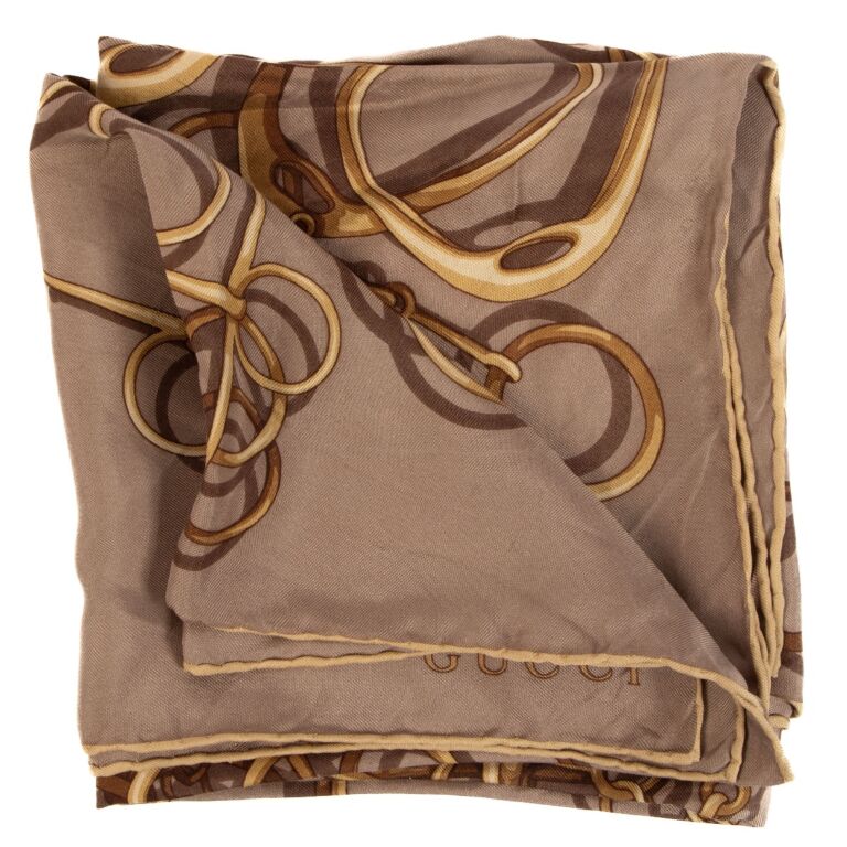Gucci gold scarf hot sale