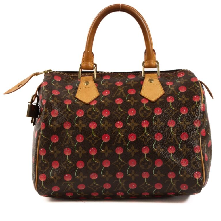 Louis Vuitton Limited Edition Takashi Murakami Cerises Speedy 25 Handbag,  2005.