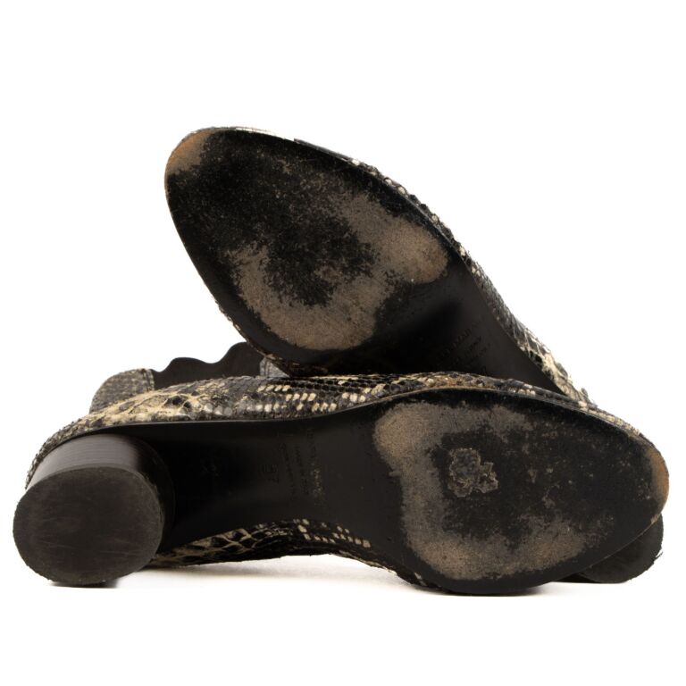 ISABEL MARANT Zarga python-print stretch-silk blouse