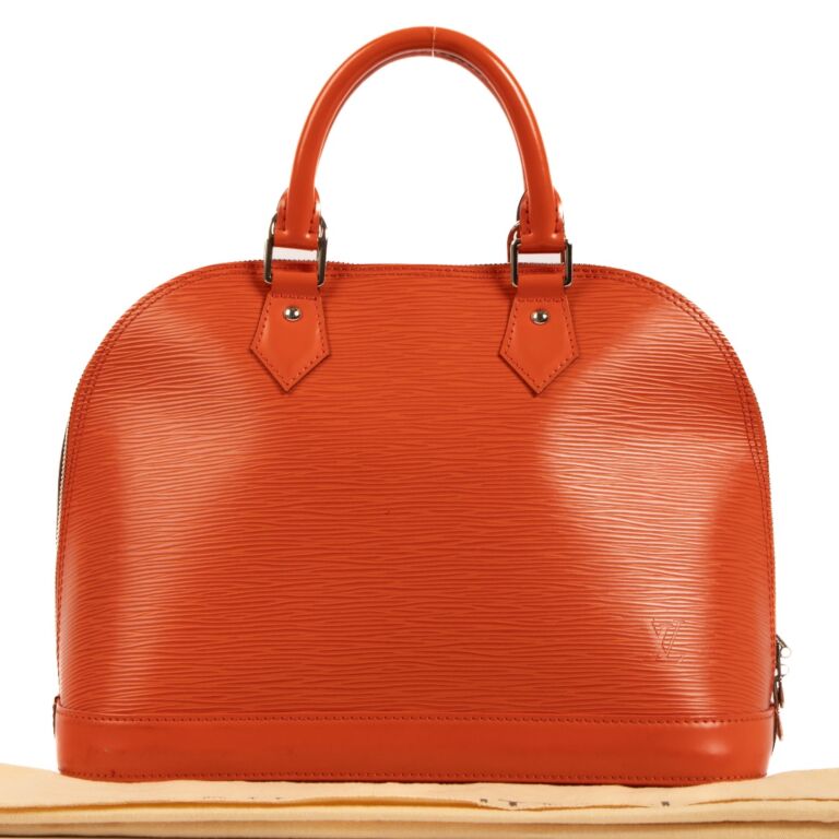 Louis Vuitton Orange Epi Leather PM Alma Labellov Buy and