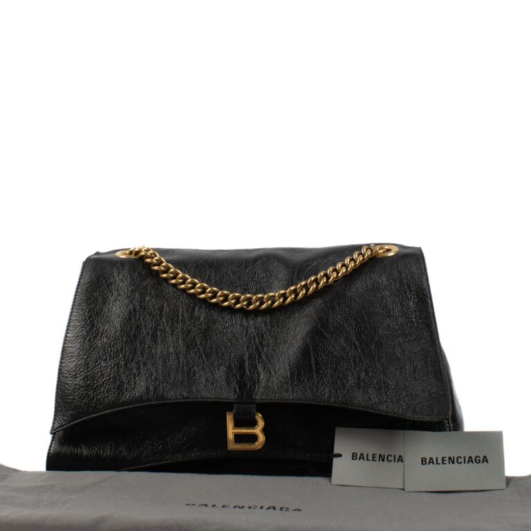 ランウェイ BALENCIAGA Crush ラージ ショルダーバッグ Women's Crush Chain Bag Large in Black | Balenciaga US