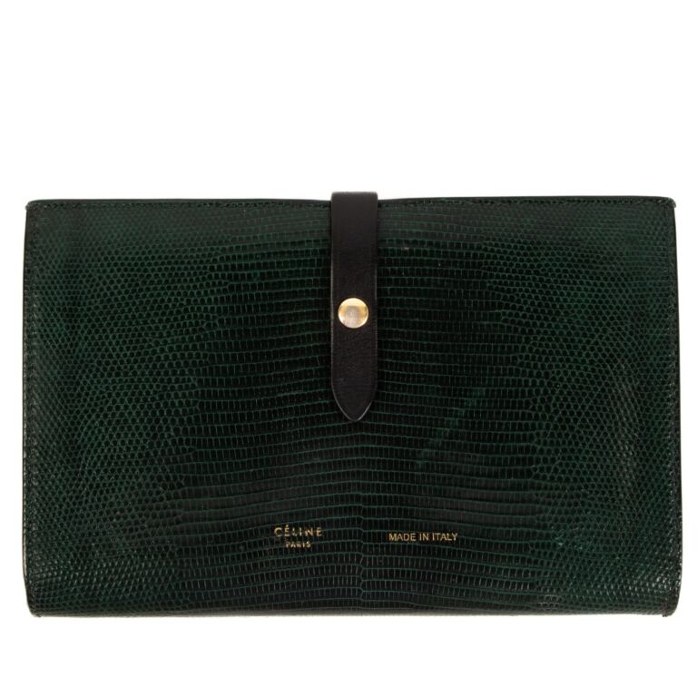 Celine green wallet clearance