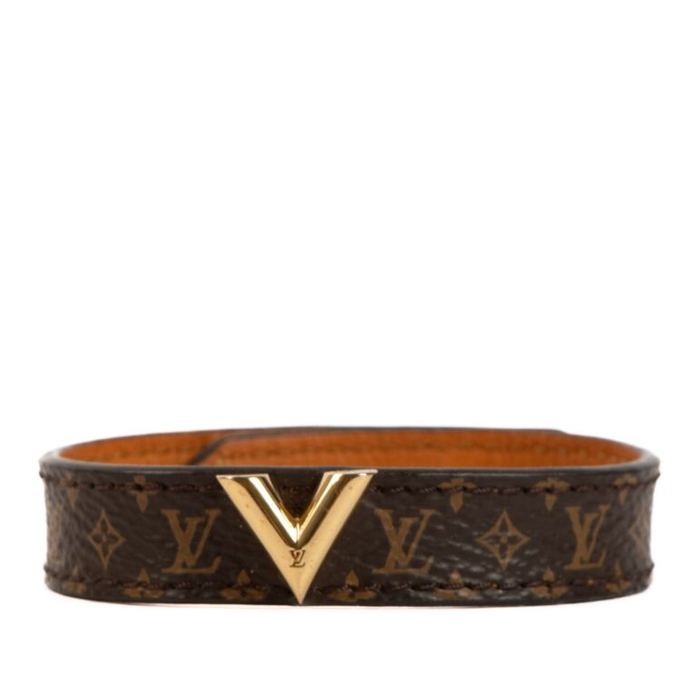 Louis Vuitton Monogram Essential V Bracelet Size 17 Labellov