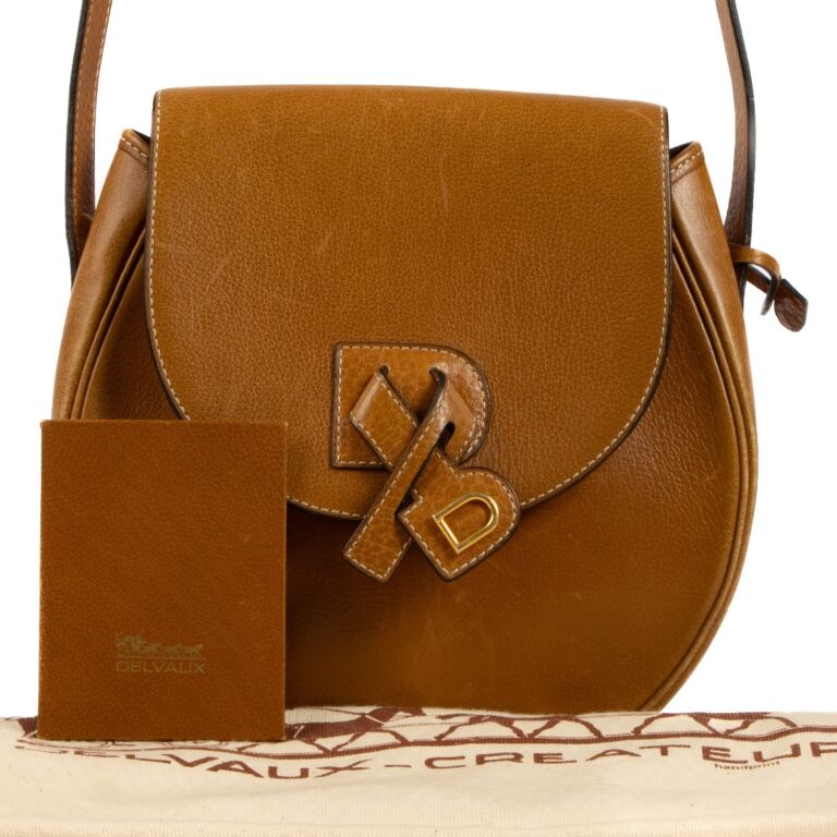 Delvaux Camel Leather Crossbody Bag Labellov Buy and Sell Authentic Luxury