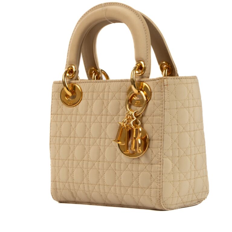 Mini lady sales dior beige