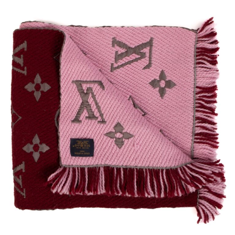 Louis Vuitton Burgundy/Pink Logomania Duo Scarf ○ Labellov ○ Buy and Sell  Authentic Luxury