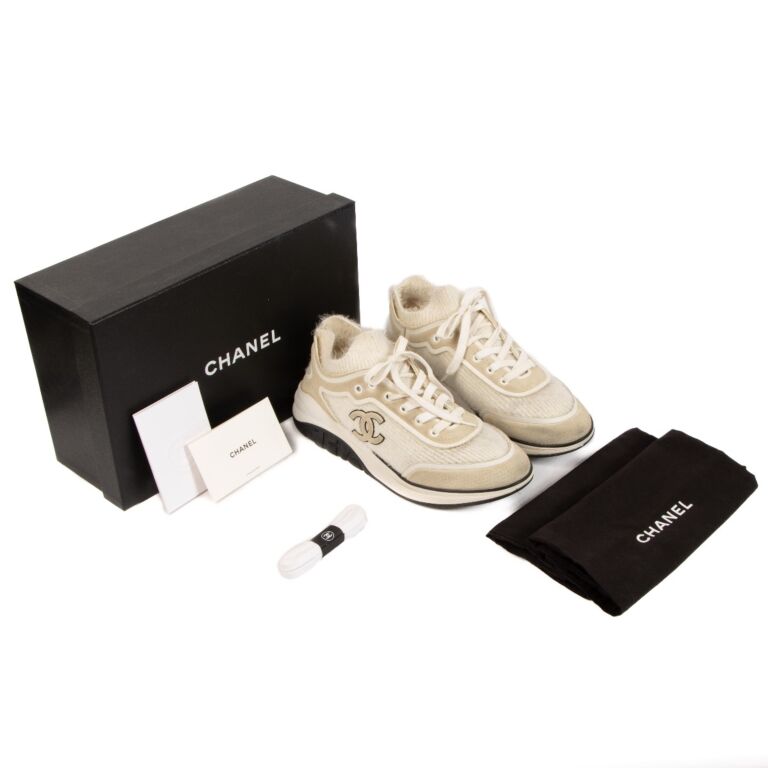 Chanel sale fabric sneakers