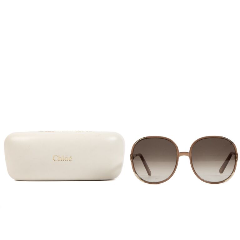 Chloe Myrte Brown Sunglasses Labellov Buy and Sell Authentic Luxury