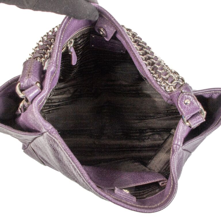 Prada hobo best sale purple