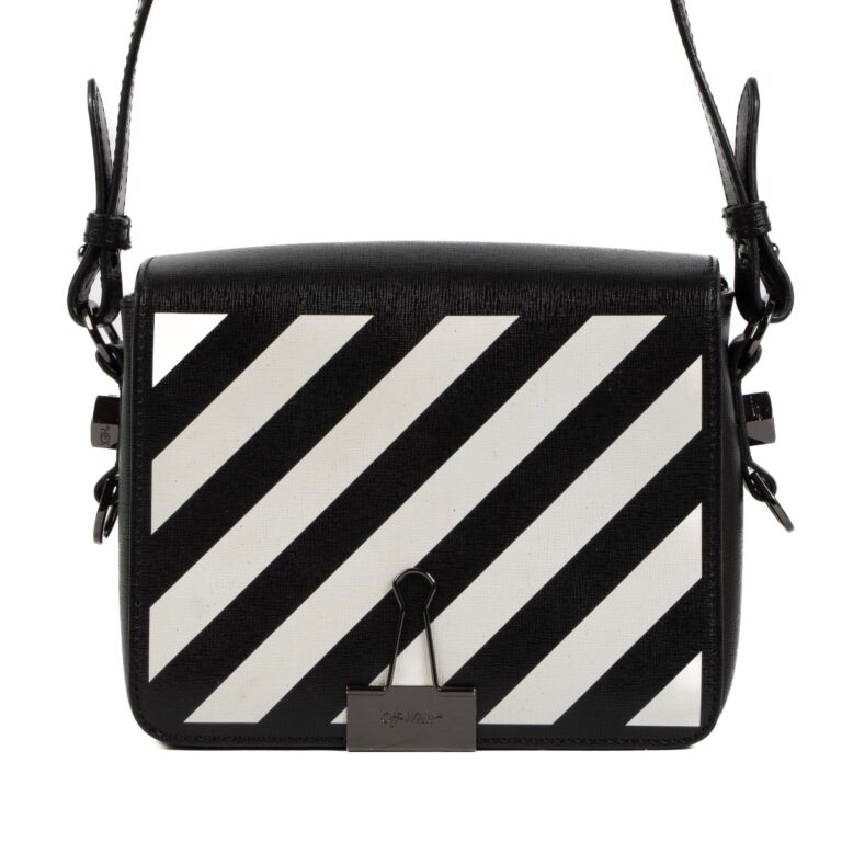 Off White Black Binder Clip Diag Flap Bag Labellov Buy and Sell Authentic Luxury