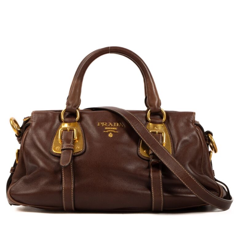 Gold discount prada bag