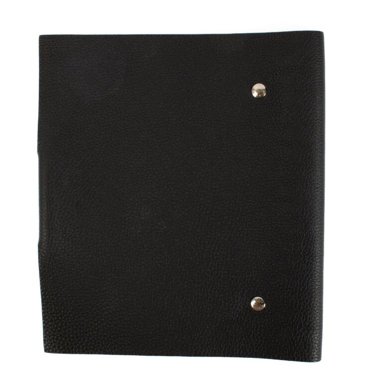 Hermès Black Ulysse MM Notebook Cover ○ Labellov ○ Buy and