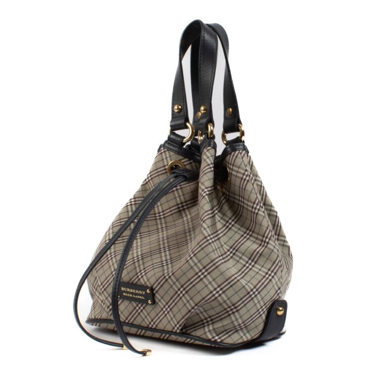 レビュー高評価商品 Label Blue Burberry Check and Buy ○ Labellov ○ Bag Bucket バッグ