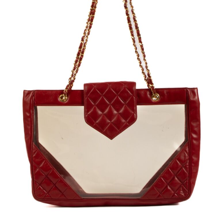Chanel pvc cheap tote bag