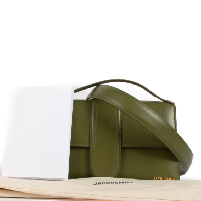 訳あり超特価の通販 Khaki Jacquemus Leather Buy ○ Labellov ○ Bag Bambinou Le バッグ