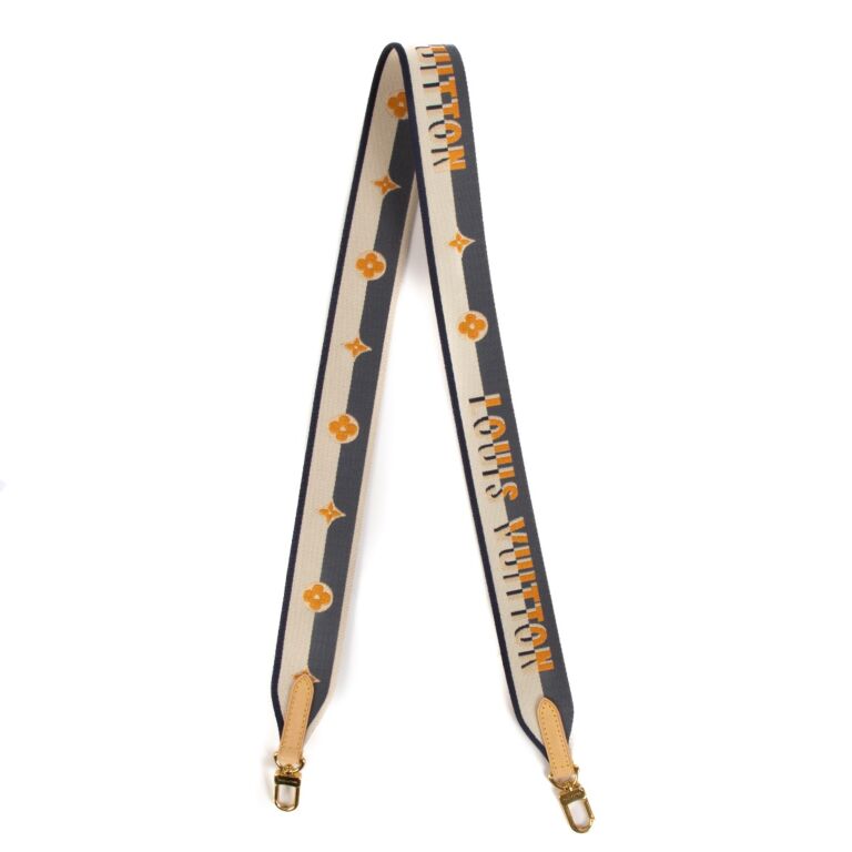 Louis Vuitton Blue Logo Jacquard Bandoulière Bag Strap