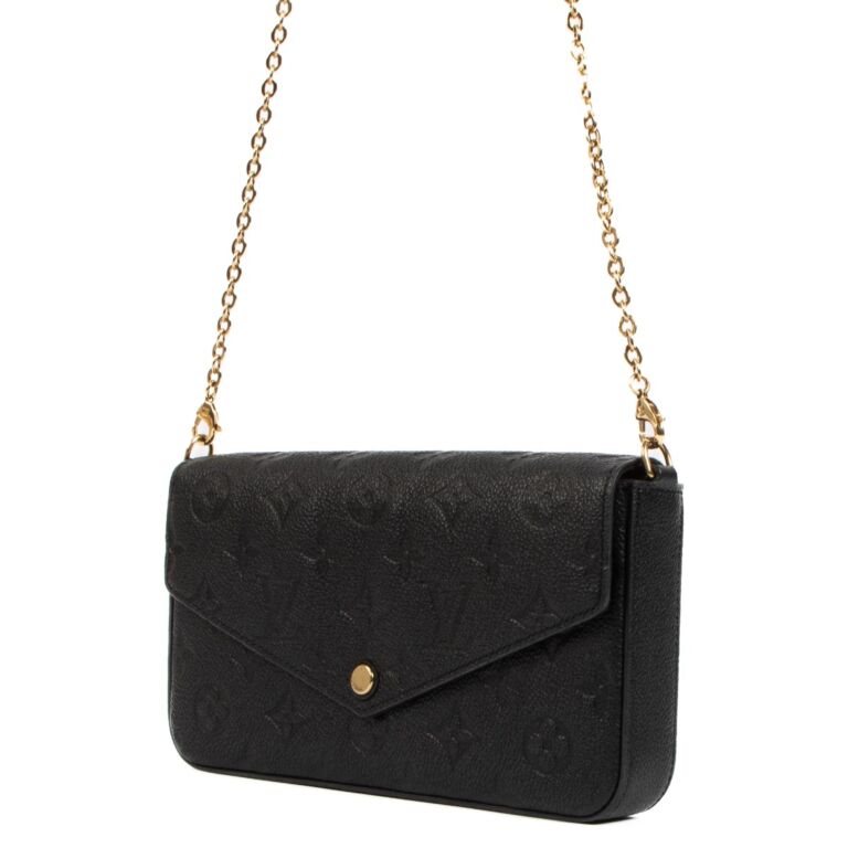 Louis Vuitton Black Monogram Empreinte Pochette F licie